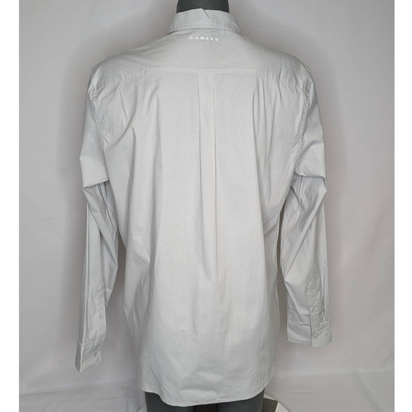 NWT Oakley Camo Pocket Button Front Long Sleeve Shirt with Stretch Gray XL - Picture 2 of 9
